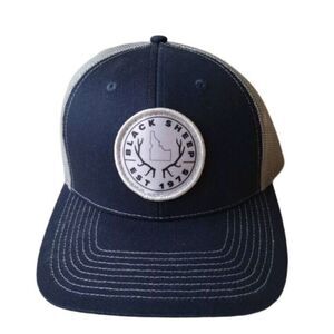 Navy and Gray Men's Hat black sheep store Idaho 1975